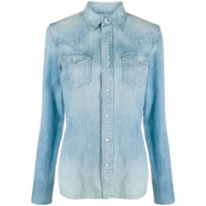 Polo By Ralph Lauren 'Faded' Blue Denim Shirt Size XS